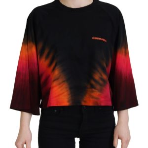 DSQUARED D2 FLAME CROP BOXY T