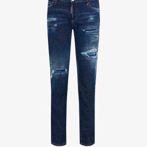 DSQUARED DARK RIPPED WASH JENNIFER JEANS