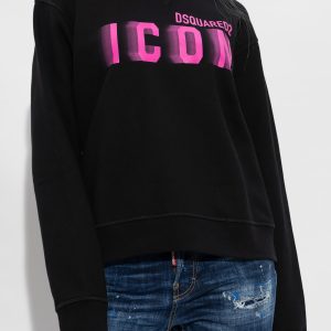 DSQUARED SWEATSHIRT-BRUSHED BLACK