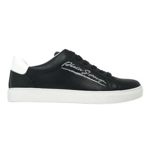 PHILIPP PLEIN MEN'S SPORT SIGNITURE LOGO BLACK SNEAKERS SIPS807