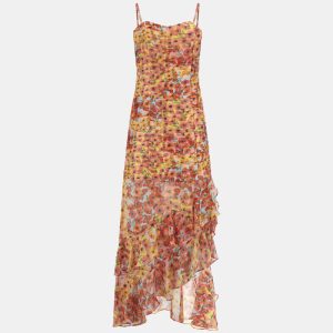 GUESS FLORAL PRINT LONG DRESS
