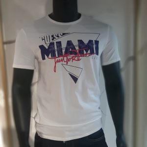 T-SHIRT GUESS MEN CN SS SLIPT SUPER SLIM FIT ALB