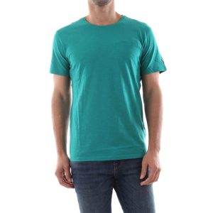 GUESS-TRICOU VERDE SIMPLU CU BUZUNAR FALS