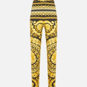 VERSACE LEGGINGS LYCRA FABRIC WITH BAROQUE HERITAGE PRINT