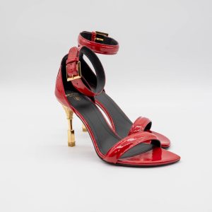 BALMAIN SANDALE MONETA - ROȘII - PIELE NATURALĂ