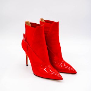 CASADEI BOTINE TIFFANY RED SQUARE