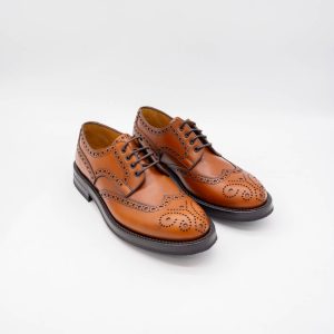 FABI - PANTOFI BROGUE - PIELE NATURALĂ - MARO