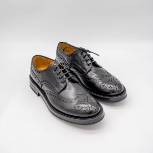 FABI - PANTOFI BROGUE - PIELE NATURALĂ - NEGRI