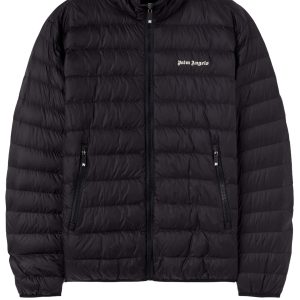 PALM ANGELS BLACK JACKET CLASSIC LOGO – GEACĂ NEAGRĂ BĂRBAȚI