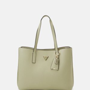 GUESS MERIDIAN GIRLFRIEND TOTE - HANDBAG - SAGE