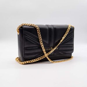 GEANTĂ NEAGRĂ JOHN RICHMOND – CROSSBODY DIN PIELE ECOLOGICĂ CU LANT