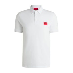 HUGO BOSS – POLO SLIM-FIT DIN BUMBAC PIQUÉ CU ETICHETĂ LOGO