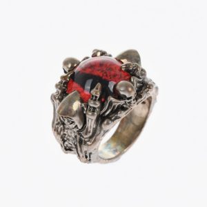 DSQUARED RED RING METALLO+RESINA