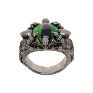 DSQUARED GREEN RING METALLO+RESINA