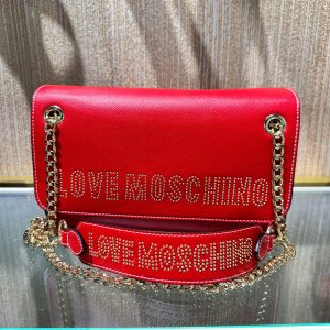 LOVE MOSCHINO SHOULDER BAG IN RED