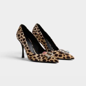 DSQUARED PUMPS TESSUTO STAMPA