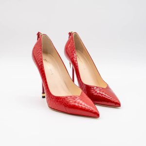 REVOLVER REQUEEN PANTOFI STILETTO DAMĂ - ROOM 313 RED ELAPHE PUMPS