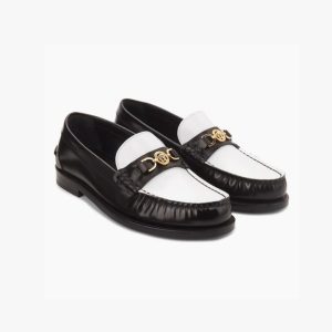 VERSACE MEDUSA LOAFERS BLACK & WHITE