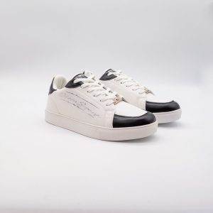 PHILIPP PLEIN MEN'S SPORT SIGNITURE LOGO WHITE SNEAKERS SIPS807