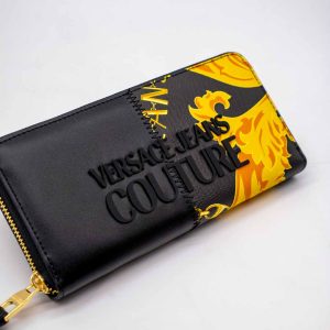 VERSACE JEANS COUTURE PORTOFEL NEGRU CU MODEL