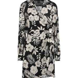 ROCHIE PETRECUTĂ PINKO DIN CREP CU IMPRIMEU FLORAL
