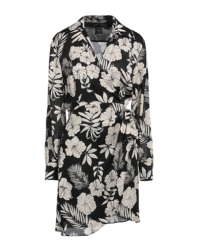 ROCHIE PETRECUTĂ PINKO DIN CREP CU IMPRIMEU FLORAL
