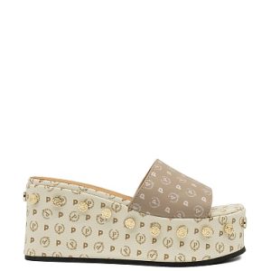 POLLINI SABOȚI ZEPPA 85 AVORIO/BEIGE PLATFORM