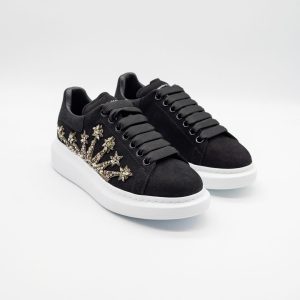 ALEXANDER MCQUEEN SNEAKER DAMĂ - CRYSTAL STARBURST NEGRI