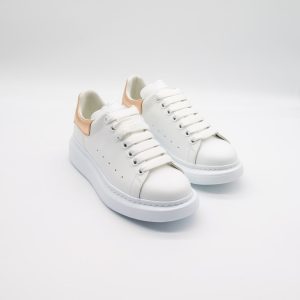 ALEXANDER MCQUEEN SNEAKERS DAMĂ - ALB CU AURIU