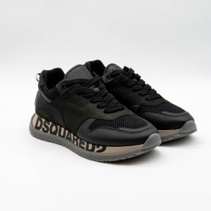 DSQUARED LOGO LEATHER SNEAKERS