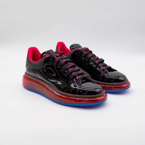 ALEXANDER MCQUEEN OVERSIZED SNEAKERS BĂRBAȚI - LARRY PATENT LEATHER LOW-TOP