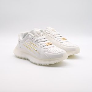 PHILIPP PLEIN SPORT WHITE-GOLD SNEAKERS