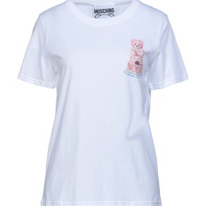 T-SHIRT MOSCHINO "PINK-PRINT" WHITE