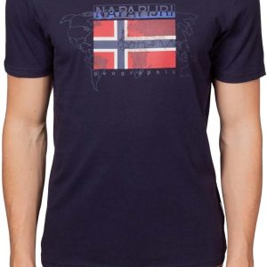 T-SHIRT NAPAPIJRI "SEVERIN" BLU MARIN