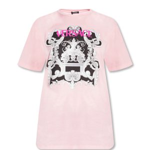 T-SHIRT VERSACE JERSEY / SILVER BAROQUE PINK