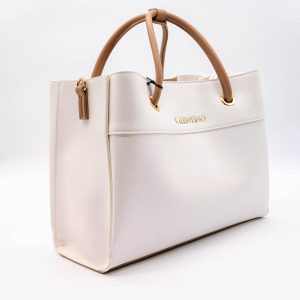 VALENTINO TOTE BAG ALEXIA - PIELE ECOLOGICĂ - ALBĂ