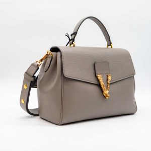 VERSACE VIRTUS - GEANTĂ PIELE NATURALĂ - GRI