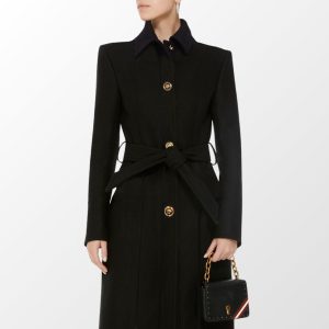 VERSACE PALTON NEGRU DAMĂ