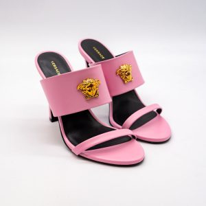 VERSACE SANDALE DAMĂ  - PIELE NATURALĂ - ROZ
